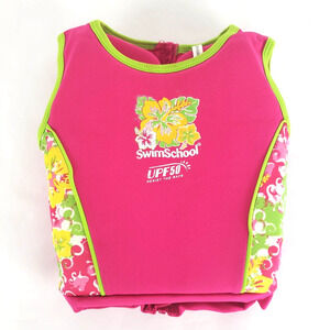 Leisure Swim School SIZE S/M Flotation Trainer 20-33LBS Girls Kids Pink